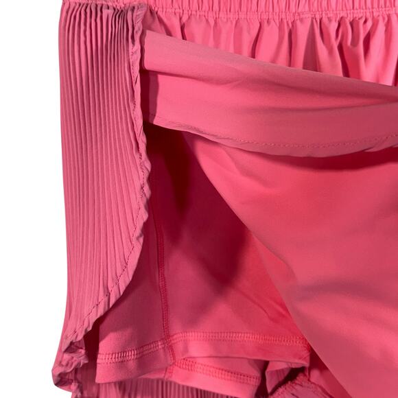 Marika Large Lilian Pleated Shorts Stretch Lined Flyaway Pull-On Pocket Pink New - Picture 4 of 8